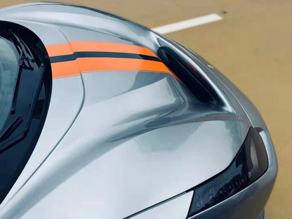 Ferrari 488 GTB Pista OE Type front hood (Upper side primer & under side carbon)