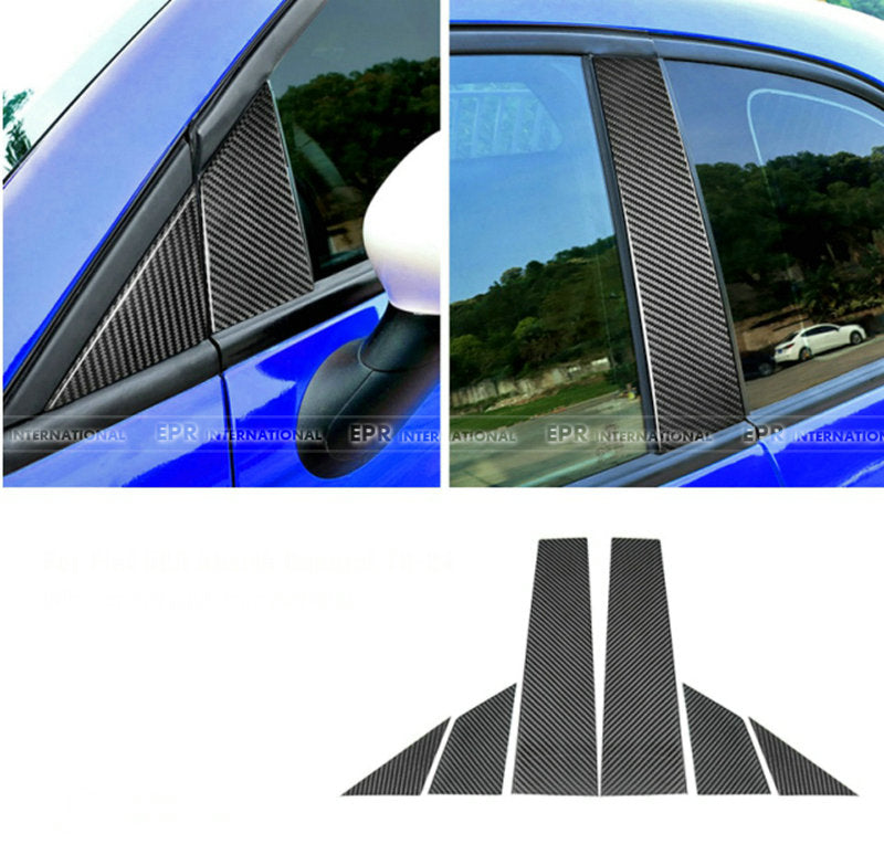 Fiat 500 2012-2024 center A+B Pillar set cover 6Pcs
