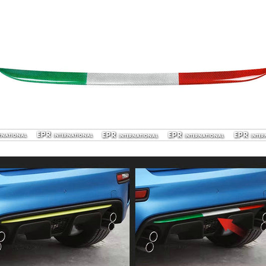 Fiat Abarth 500 595 695 2017-2024 rear bumper diffuser strip trim (Default as 3 color)