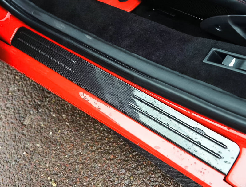 Ferrari F8 OEM style door sills with letters (Pair)