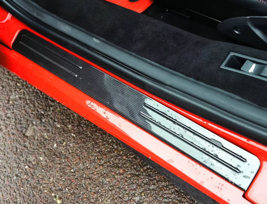 Ferrari F8 OEM style door sills with letters (Pair)