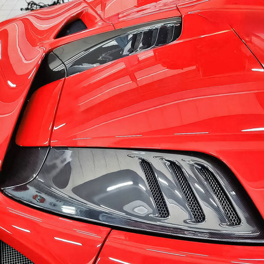 Ferrari F8 OEM style rear trunk cover 2pcs