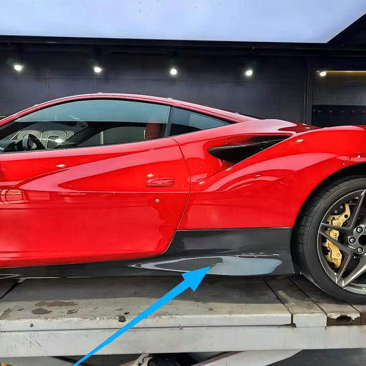 Ferrari F8 OEM style side skirt