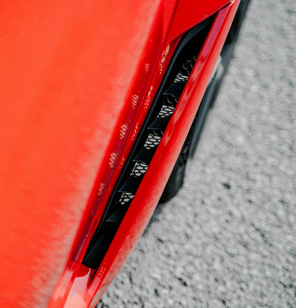 Honda Civic Type-R FL5  Dry carbon front fender stone rock guard (Large hole)