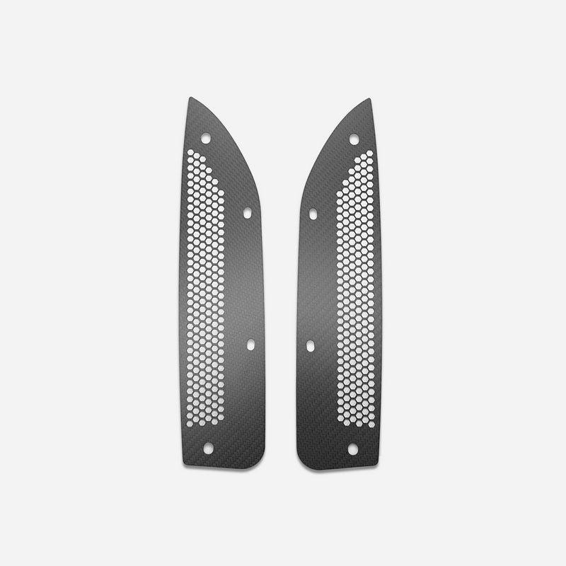 Honda Civic Type-R FL5  Dry carbon front fender stone rock guard (Small hole)
