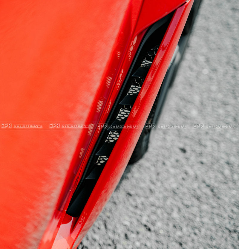 Honda Civic Type-R FL5  Dry carbon front fender stone rock guard (Small hole)