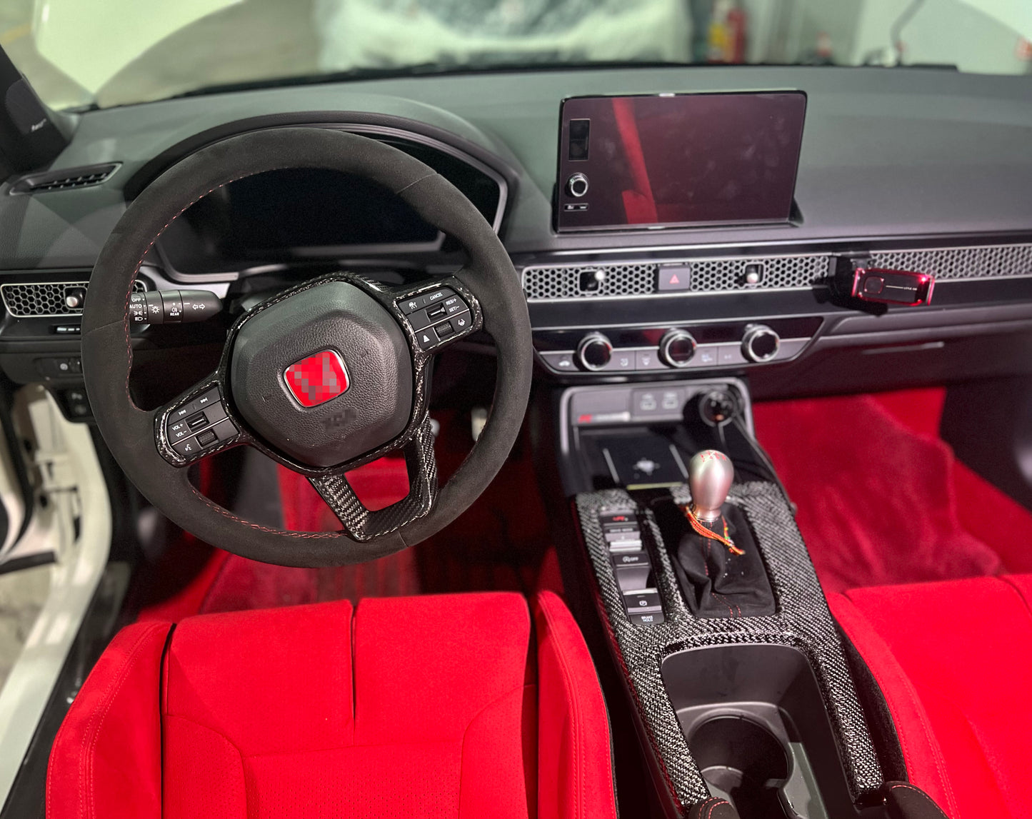 Honda Civic Type-R FL5 Steering Wheel surround (Stick on type)