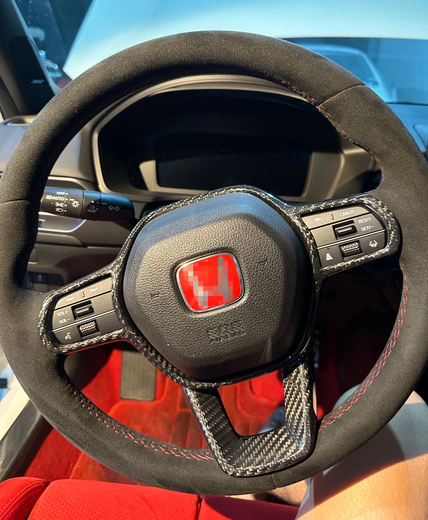 Honda Civic Type-R FL5 Steering Wheel surround (Stick on type)