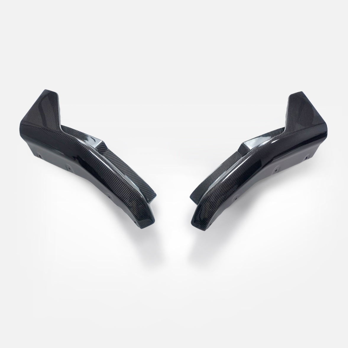 BMW 4 Series M4 G82 Coupe Pre-preg carbon MP Type rear bumper side splitter pair