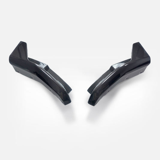 BMW 4 Series M4 G82 Coupe Pre-preg carbon MP Type rear bumper side splitter pair