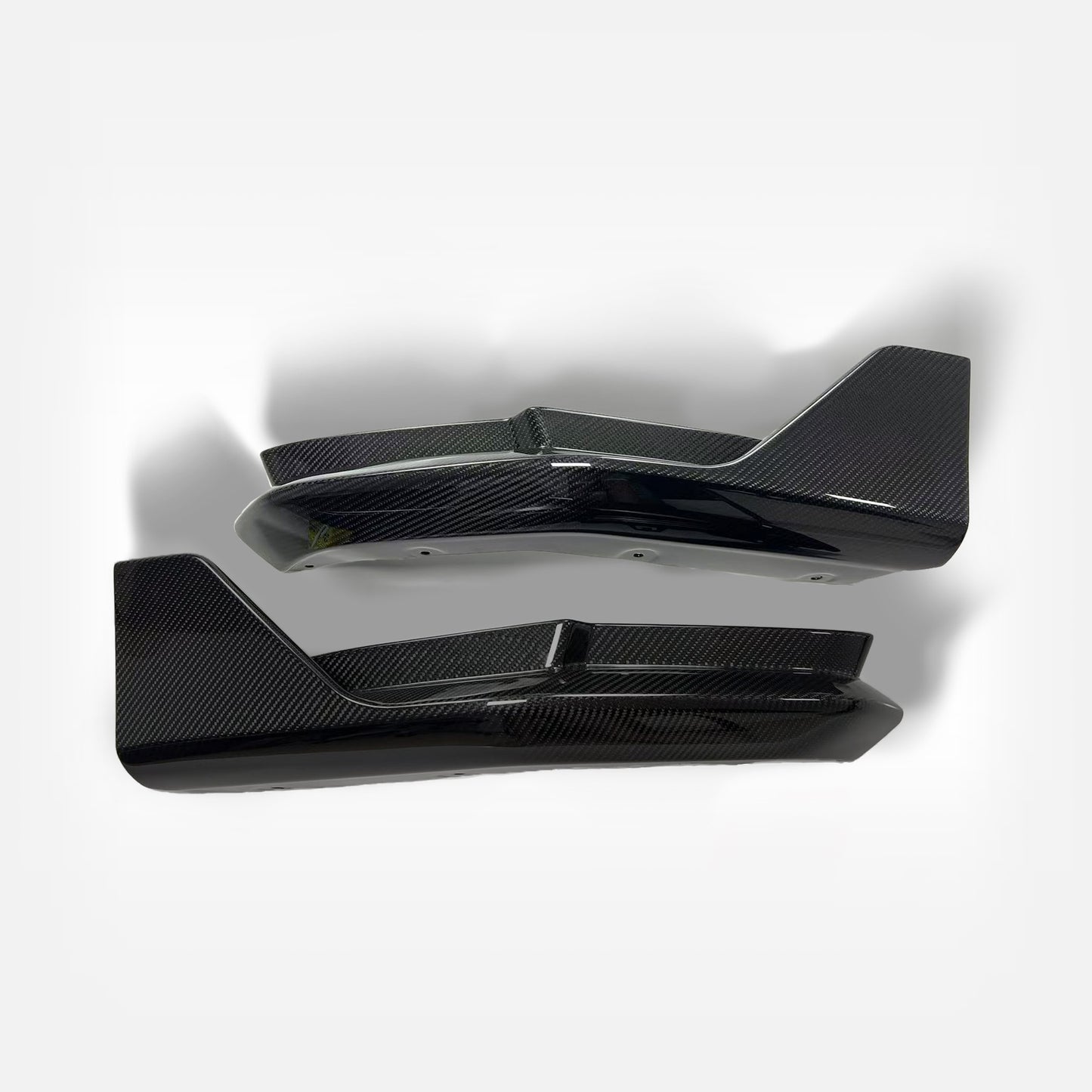 BMW 4 Series M4 G82 Coupe Pre-preg carbon MP Type rear bumper side splitter pair