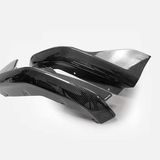 BMW 4 Series M4 G82 Coupe Pre-preg carbon MP Type rear bumper side splitter pair