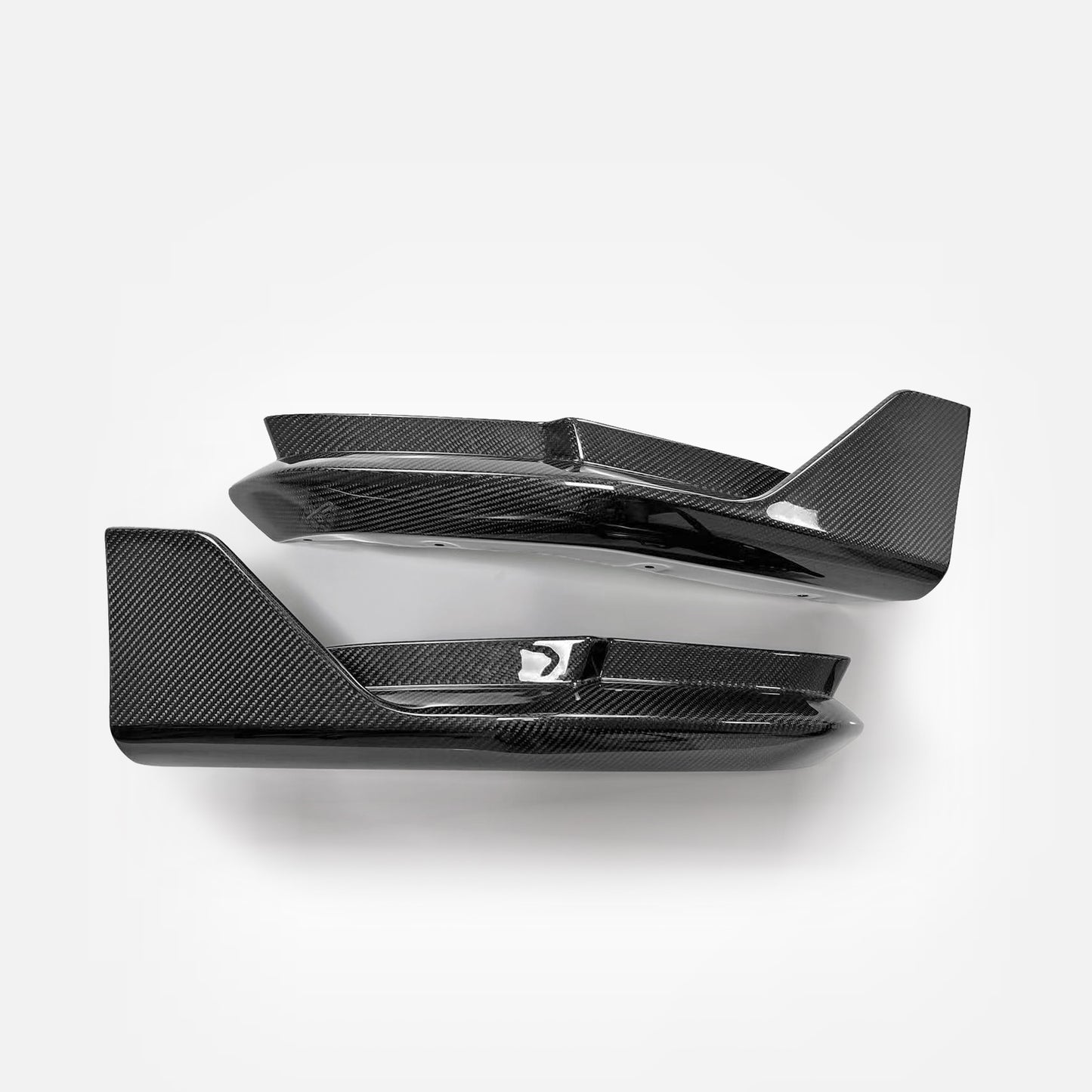 BMW 4 Series M4 G82 Coupe Pre-preg carbon MP Type rear bumper side splitter pair
