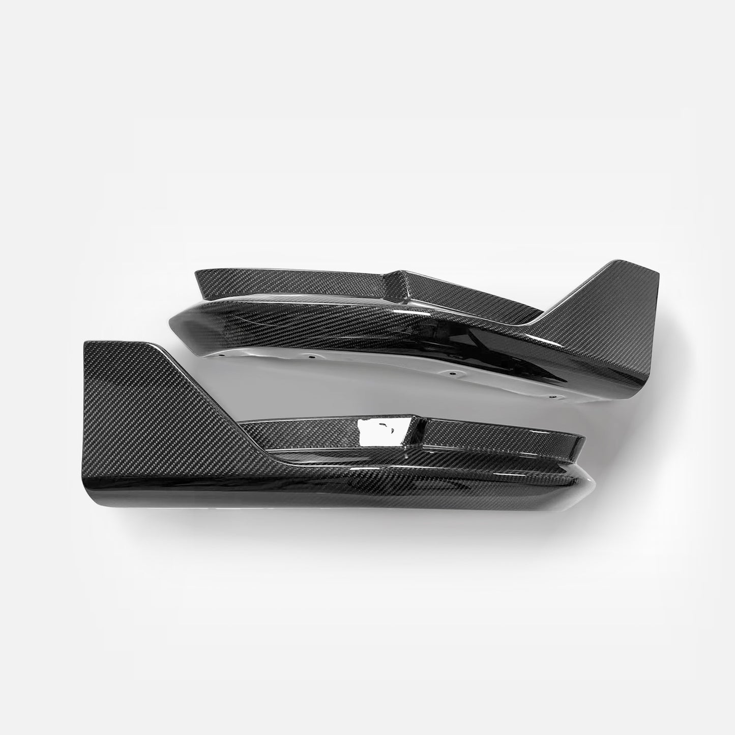 BMW 4 Series M4 G82 Coupe Pre-preg carbon MP Type rear bumper side splitter pair