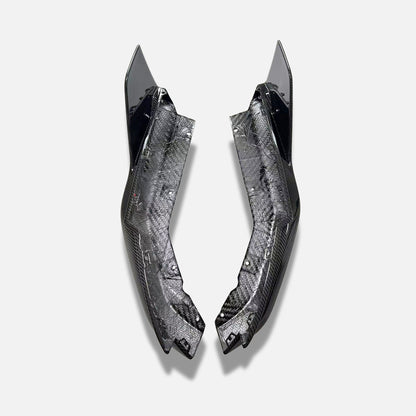 BMW 4 Series M4 G82 Coupe Pre-preg carbon MP Type rear bumper side splitter pair