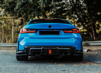 BMW M3 G80 Sedan M4 G82 Coupe Pre-preg carbon R Type rear diffuser