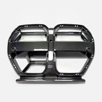 BMW M3 G80 Sedan M4 G82 Coupe Pre-preg carbon Type CSL front grill pair (with ACC)