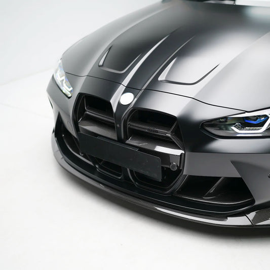 BMW M3 G80 Sedan M4 G82 Coupe Pre-preg carbon Type CSL front grill pair (with ACC)