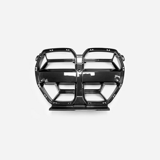 BMW M3 G80 Sedan M4 G82 Coupe Pre-preg carbon Type CSL front grill pair (without ACC)