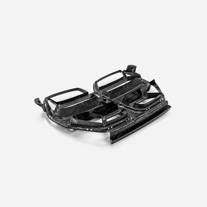 BMW M3 G80 Sedan M4 G82 Coupe Pre-preg carbon Type CSL front grill pair (without ACC)
