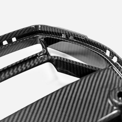 BMW M3 G80 Sedan M4 G82 Coupe Pre-preg carbon Type CSL front grill pair (without ACC)