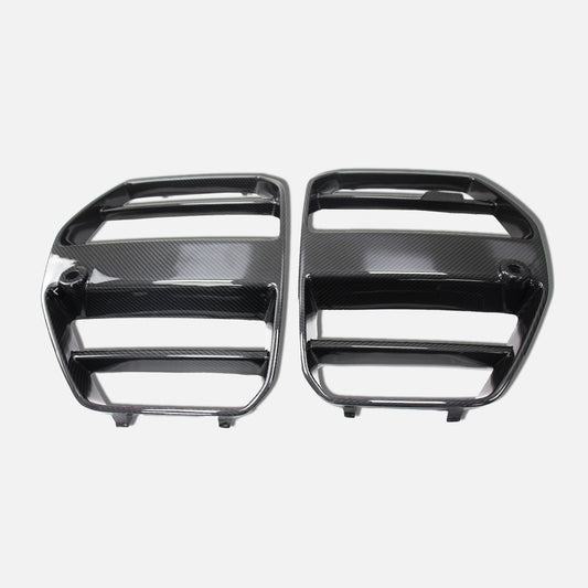 BMW M3 G80 Sedan M4 G82 Coupe Pre-preg carbon Type ST front grill pair