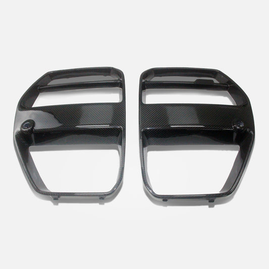 BMW M3 G80 Sedan M4 G82 Coupe Pre-preg carbon Type V front grill pair