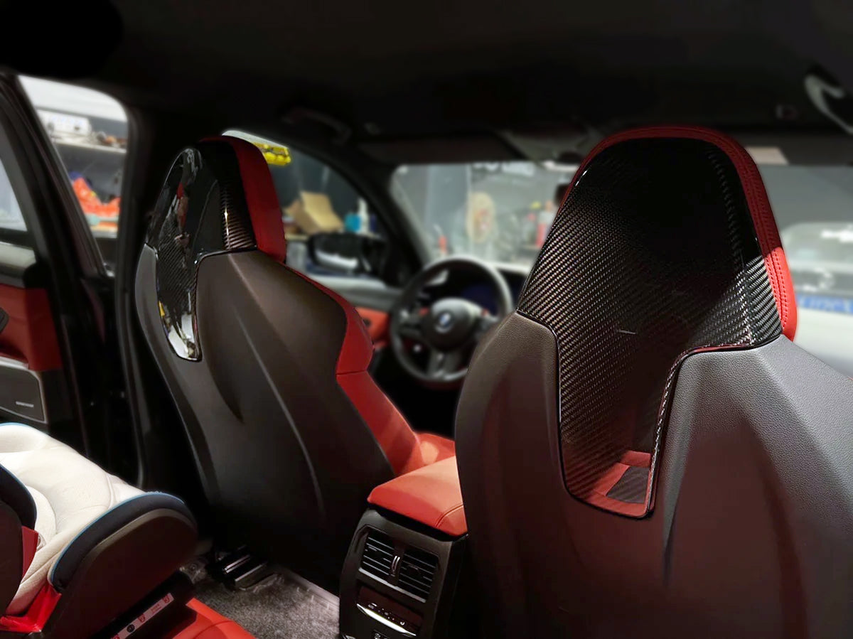 BMW M2 G87 M3 G80 G81 M4 G82 G83 Pre-preg carbon seat back pair