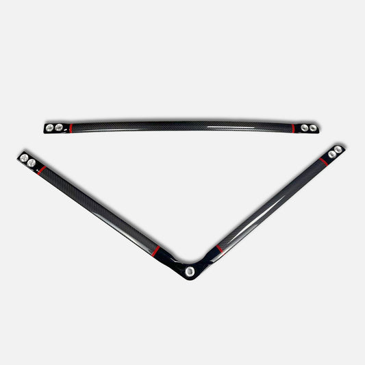 BMW M2 G87 M3 G80 M4 G82 G83 Pre-preg carbon front strut bar brace set 2pcs