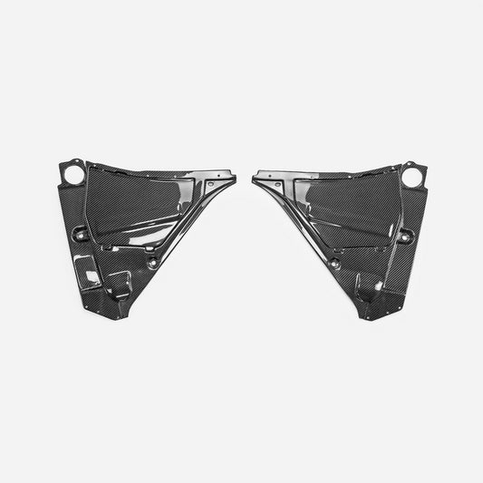 Nissan 09-20 R35 GTR OEM Engine compartment brake and battery cover Set 2Pcs