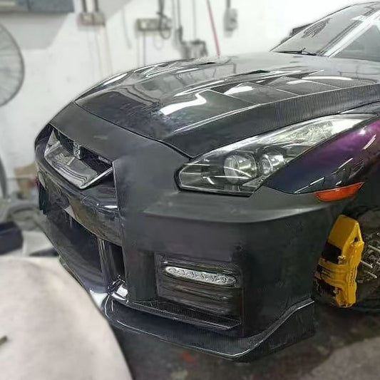 Nissan 17-20 R35 GTR N Spec Front bumper with front splitter (Autoclave prepreg carbon)