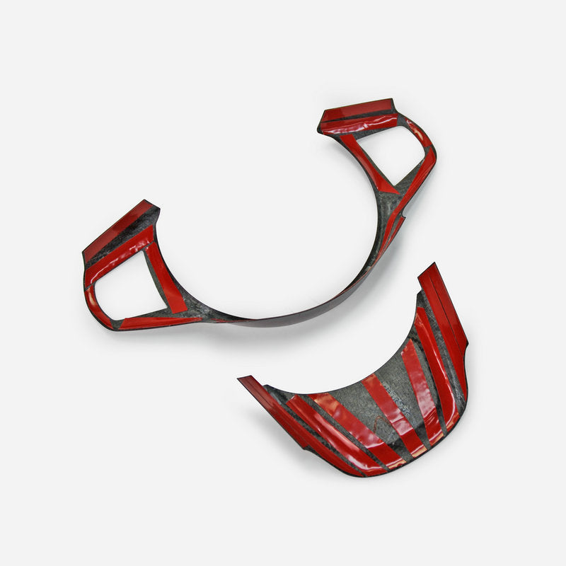 Toyota A90 Supra steering wheel switch panel trim 2Pcs (Stick on type)