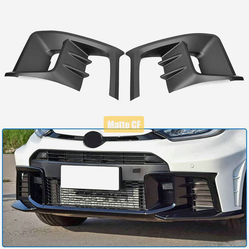 Toyota Yaris GR GXPA16 Gen 2 facelift front fog light cover pair (Stick on type)