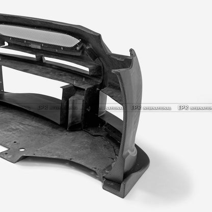 Nissan MY17 R35 GTR TR2 Type front bumper inc. front lip, 4pcs canard (Fit MY17 front bumper） without surface coating
