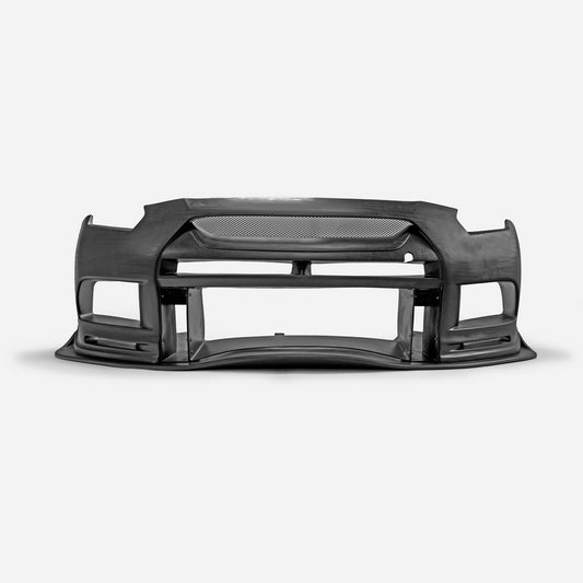 Nissan MY17 R35 GTR TR2 Type front bumper inc. front lip, 4pcs canard (Fit MY17 front bumper  with surface coating