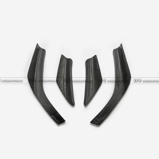 Nissan MY17 R35 GTR TR2 Type front bumper inc. front lip, 4pcs canard (Fit MY17 front bumper  with surface coating