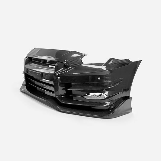Nissan2024 R35 GTR TSM24 Type Front Bumper (Included Front lip/ Front under diffuser）portion gloss, with surface coating  with surface coating