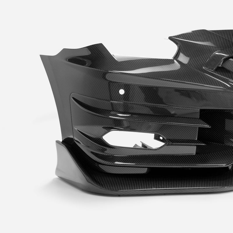 Nissan2024 R35 GTR TSM24 Type Front Bumper (Included Front lip/ Front under diffuser）portion gloss, with surface coating  with surface coating