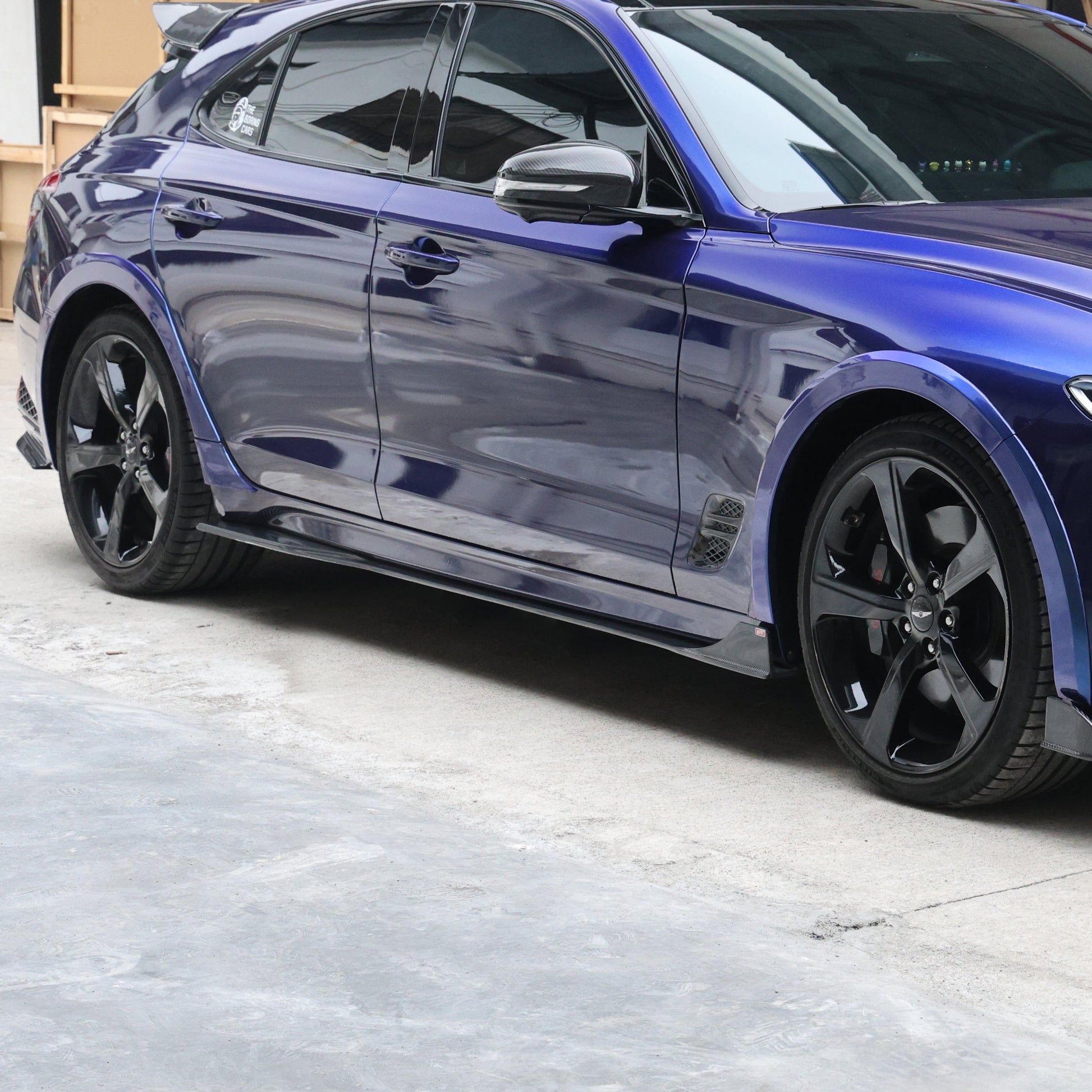 Genesis 2022 G70 facelift Hyperblade side skirt 