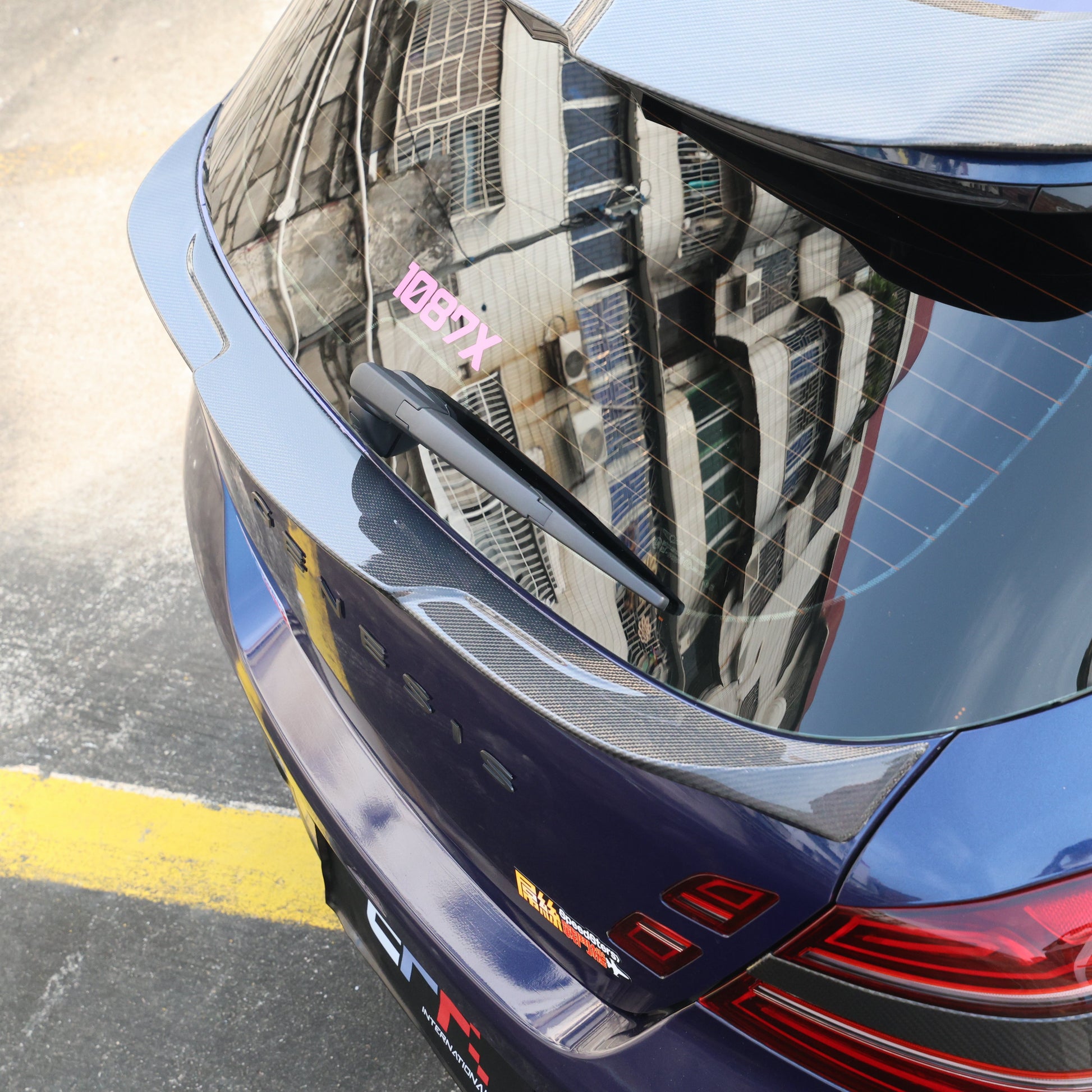 Genesis 2022 G70 facelift Hyperblade rear middle spoiler