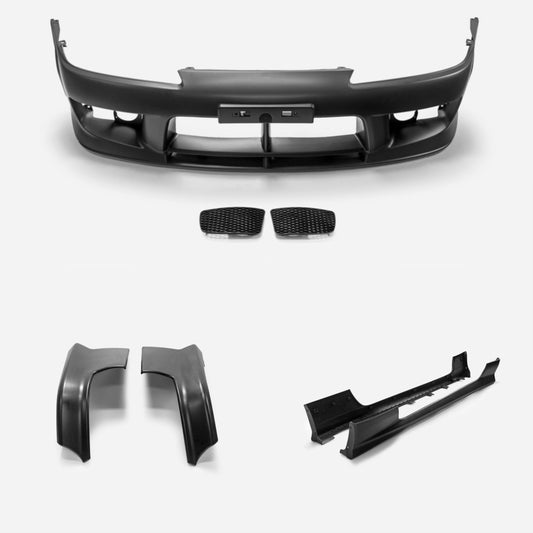 Nissan S15 Silvia Spec R Plastic Body kit A Set（Front bumper,rear spat,side skirt)
