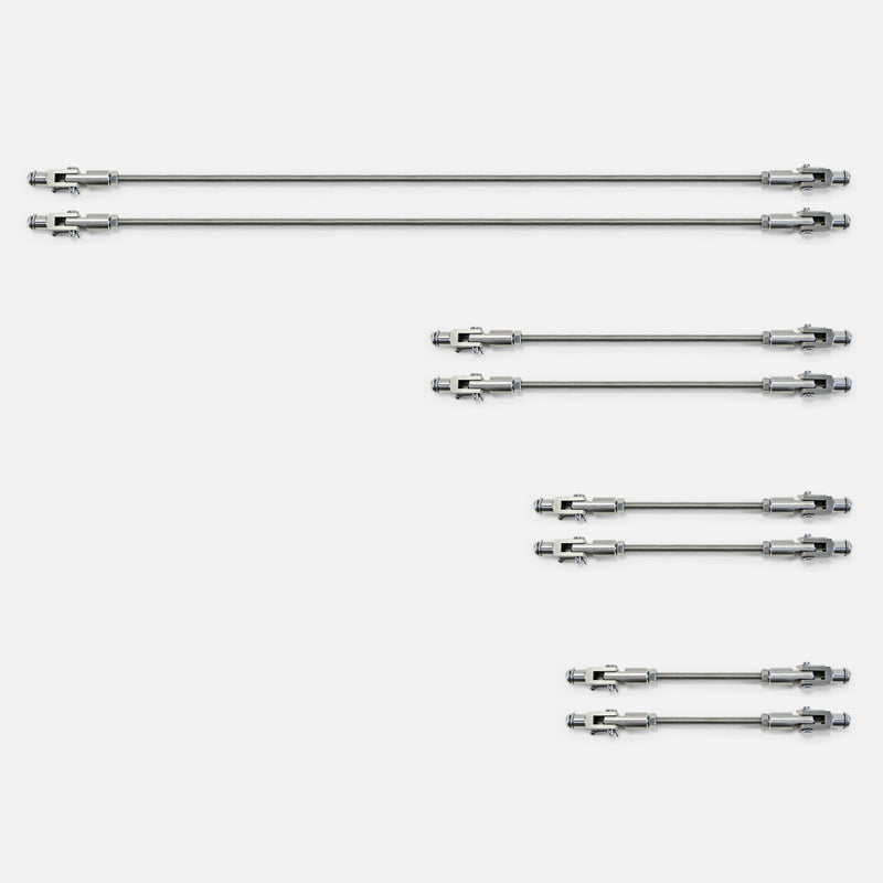 Universal alumimum support bar strut rods (Adjustable 19-20cm)