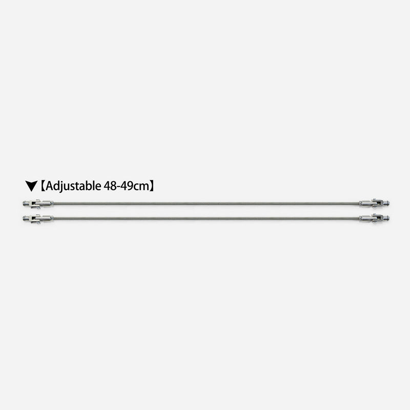 Universal alumimum support bar strut rods (Adjustable 48-49cm)