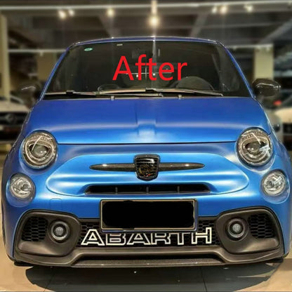Fiat 500 upgrade to Abarth Plastic front bumper (500 EU 08-15 pre-facelift S3)
