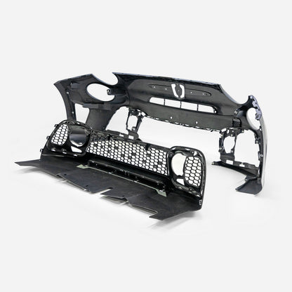 Fiat 500 15+ upgrade to Abarth  plastic front bumper (500 EU 16-25 facelift S4)