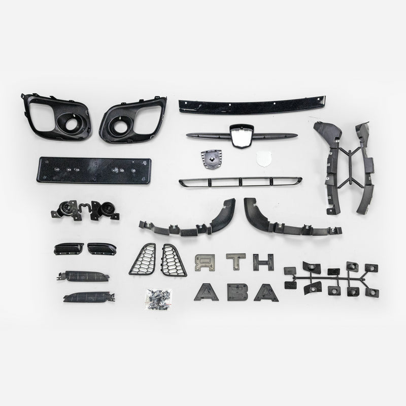 Fiat 500 15+ upgrade to Abarth  plastic front bumper (500 EU 16-25 facelift S4)