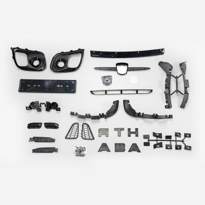 Fiat 500 15+ upgrade to Abarth  plastic front bumper (500 EU 16-25 facelift S4)