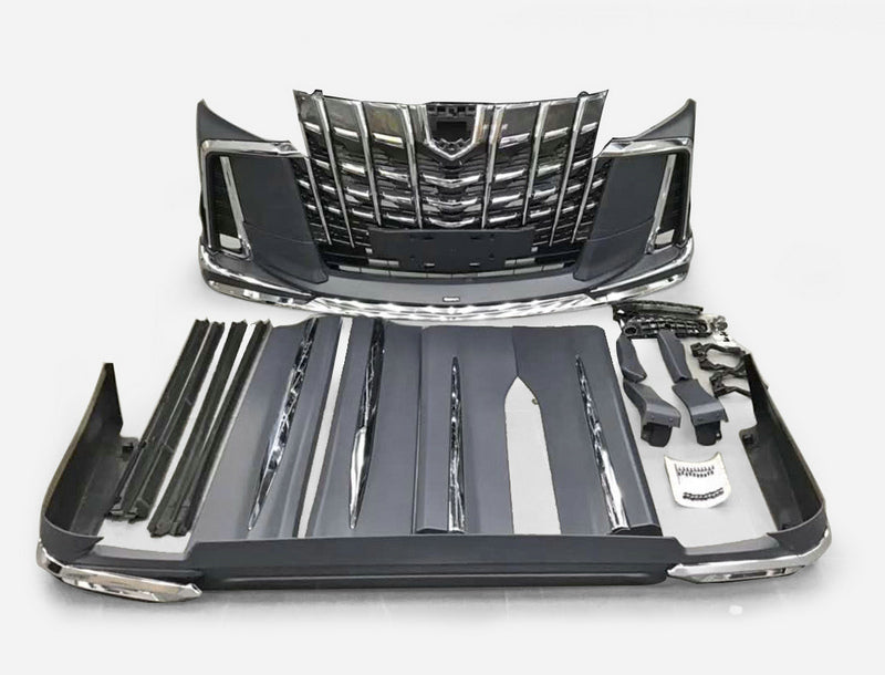 Toyota 19 up 30 Alphard SC Front Bumper w/Front Grill & LED+MDS style body kit
