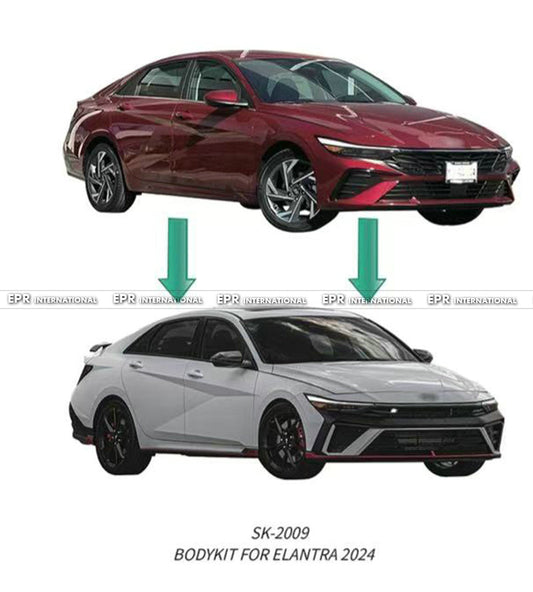 Hyundai 23-24 Elantra/Avante (CN7) N Type front bumper  (Facelift)
