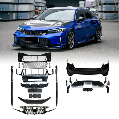 Honda Civic Gen 11 FE FL TR Type front bumper (Fit hatchback & Sedan)